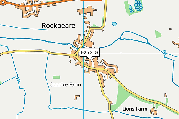 EX5 2LG map - OS VectorMap District (Ordnance Survey)