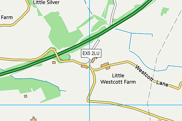 EX5 2LU map - OS VectorMap District (Ordnance Survey)