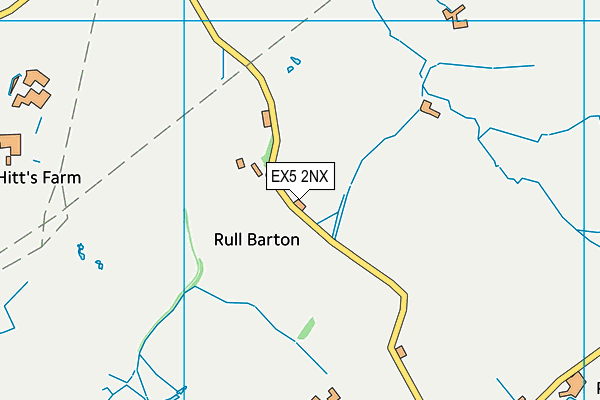 EX5 2NX map - OS VectorMap District (Ordnance Survey)
