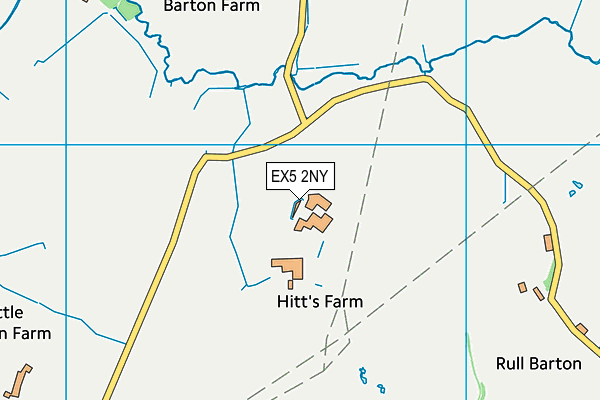 EX5 2NY map - OS VectorMap District (Ordnance Survey)