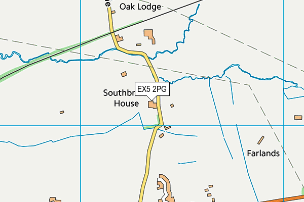 EX5 2PG map - OS VectorMap District (Ordnance Survey)