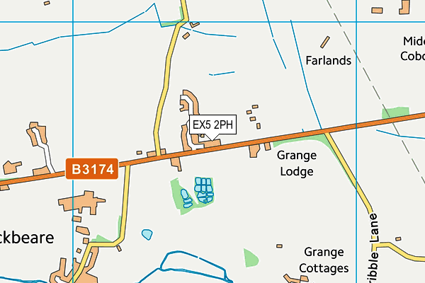 EX5 2PH map - OS VectorMap District (Ordnance Survey)