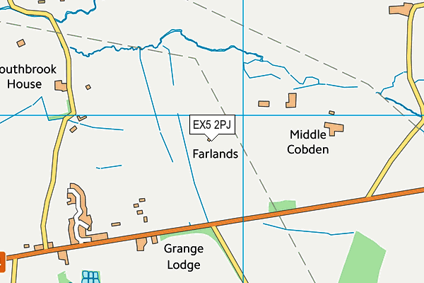 EX5 2PJ map - OS VectorMap District (Ordnance Survey)