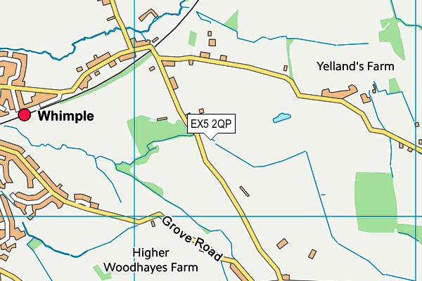 EX5 2QP map - OS VectorMap District (Ordnance Survey)
