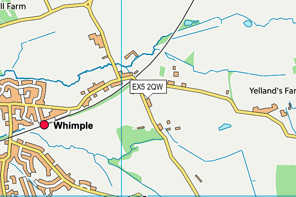 EX5 2QW map - OS VectorMap District (Ordnance Survey)