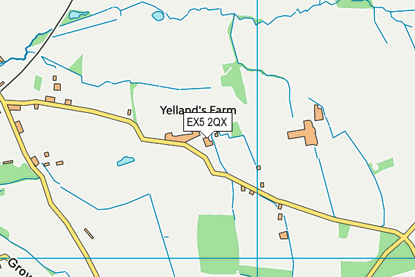 EX5 2QX map - OS VectorMap District (Ordnance Survey)