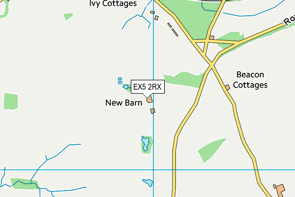 EX5 2RX map - OS VectorMap District (Ordnance Survey)