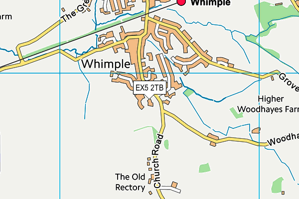 EX5 2TB map - OS VectorMap District (Ordnance Survey)