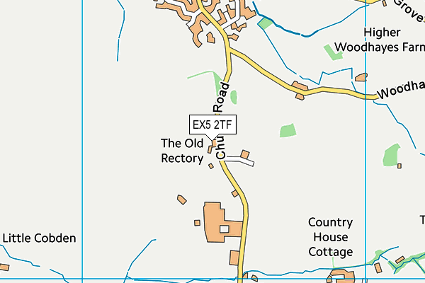 EX5 2TF map - OS VectorMap District (Ordnance Survey)