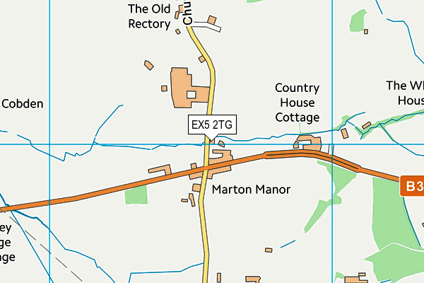 EX5 2TG map - OS VectorMap District (Ordnance Survey)