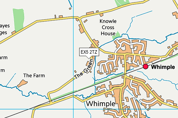 EX5 2TZ map - OS VectorMap District (Ordnance Survey)