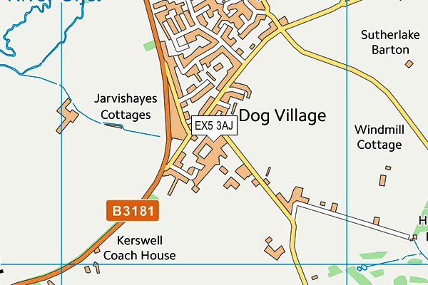 Clyst Vale Community College map (EX5 3AJ) - OS VectorMap District (Ordnance Survey)