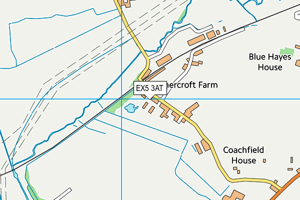EX5 3AT map - OS VectorMap District (Ordnance Survey)