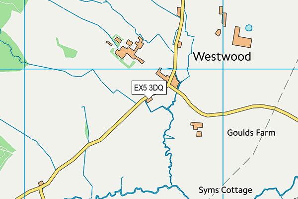 EX5 3DQ map - OS VectorMap District (Ordnance Survey)