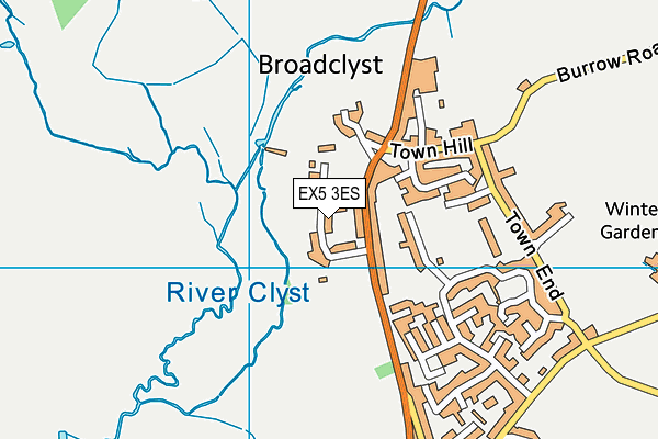 EX5 3ES map - OS VectorMap District (Ordnance Survey)