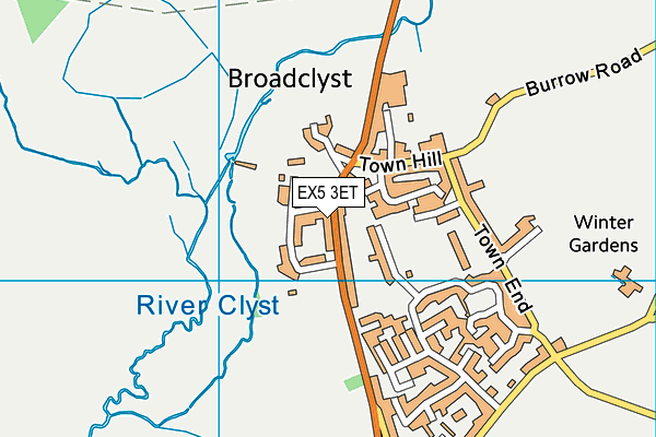 EX5 3ET map - OS VectorMap District (Ordnance Survey)