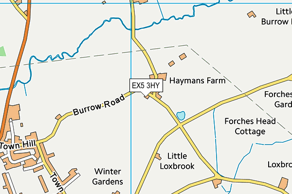 EX5 3HY map - OS VectorMap District (Ordnance Survey)