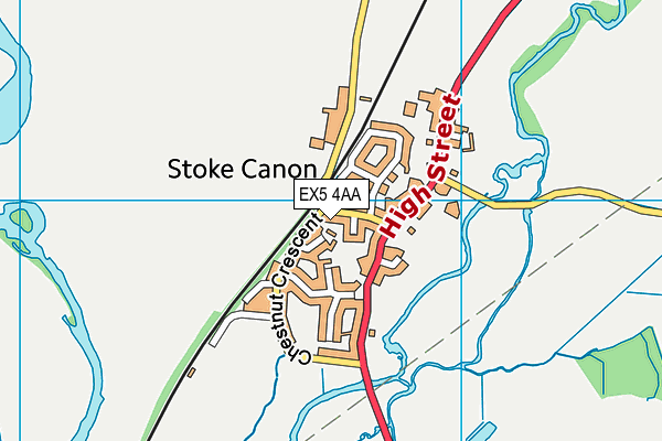 EX5 4AA map - OS VectorMap District (Ordnance Survey)