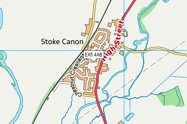 EX5 4AB map - OS VectorMap District (Ordnance Survey)