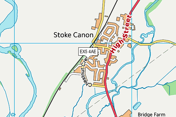 EX5 4AE map - OS VectorMap District (Ordnance Survey)