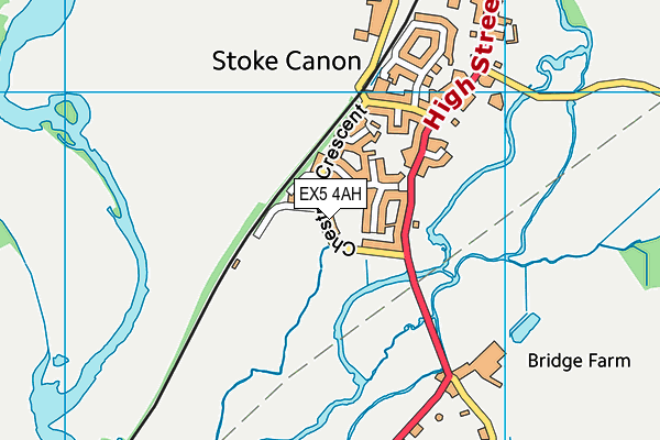 EX5 4AH map - OS VectorMap District (Ordnance Survey)