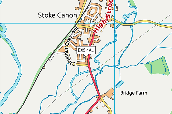 EX5 4AL map - OS VectorMap District (Ordnance Survey)