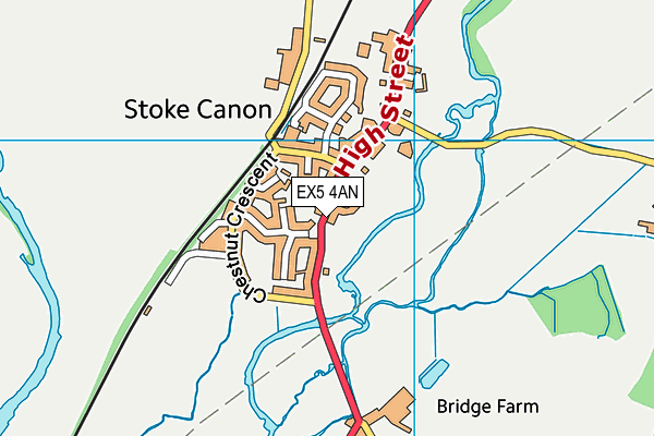 EX5 4AN map - OS VectorMap District (Ordnance Survey)