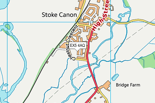 Stoke Canon Primary School Field map (EX5 4AQ) - OS VectorMap District (Ordnance Survey)