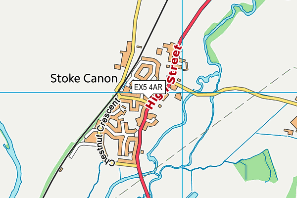 EX5 4AR map - OS VectorMap District (Ordnance Survey)