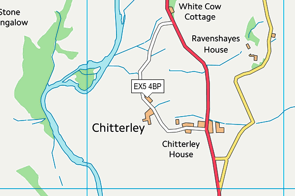 EX5 4BP map - OS VectorMap District (Ordnance Survey)