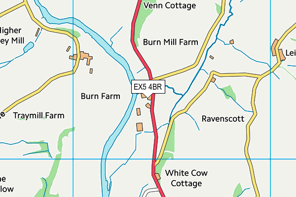 EX5 4BR map - OS VectorMap District (Ordnance Survey)