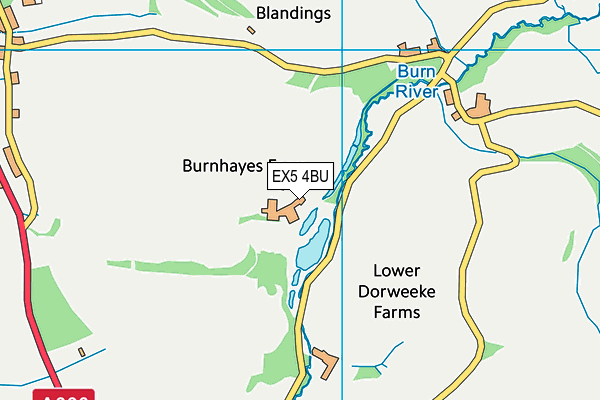 EX5 4BU map - OS VectorMap District (Ordnance Survey)