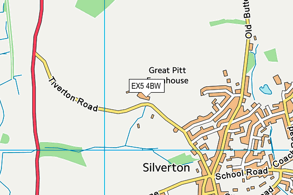 EX5 4BW map - OS VectorMap District (Ordnance Survey)