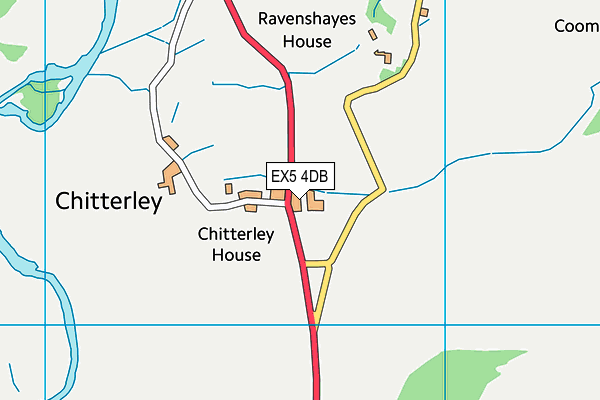 EX5 4DB map - OS VectorMap District (Ordnance Survey)