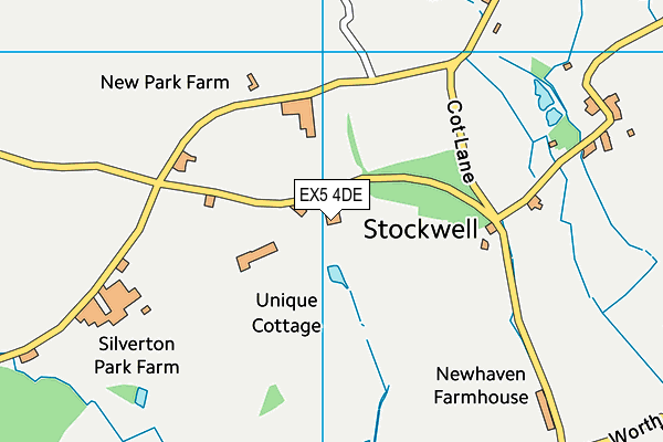 EX5 4DE map - OS VectorMap District (Ordnance Survey)