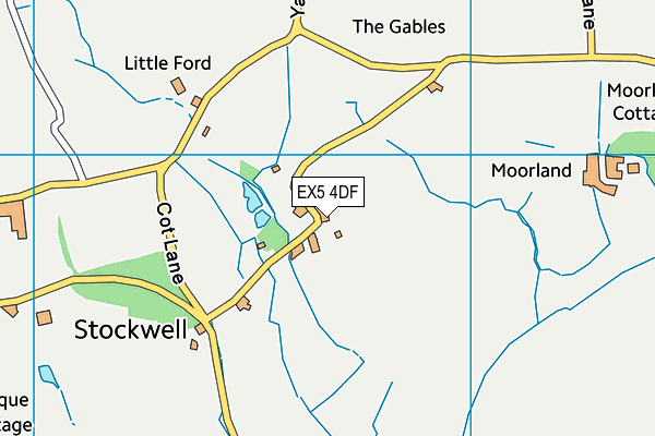 EX5 4DF map - OS VectorMap District (Ordnance Survey)