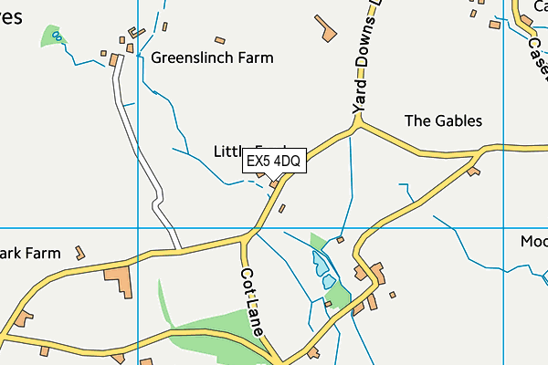 EX5 4DQ map - OS VectorMap District (Ordnance Survey)