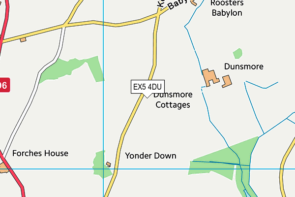 EX5 4DU map - OS VectorMap District (Ordnance Survey)