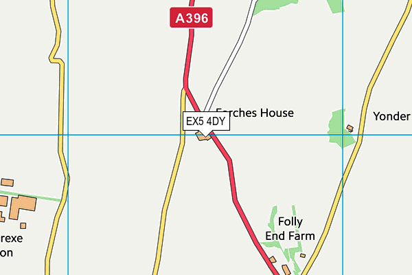 EX5 4DY map - OS VectorMap District (Ordnance Survey)