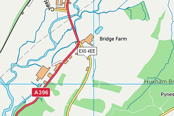 EX5 4EE map - OS VectorMap District (Ordnance Survey)