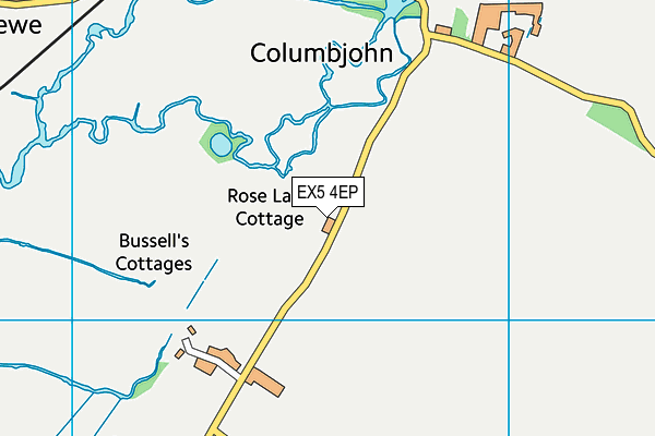 EX5 4EP map - OS VectorMap District (Ordnance Survey)