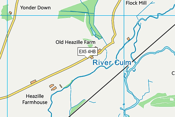 EX5 4HB map - OS VectorMap District (Ordnance Survey)