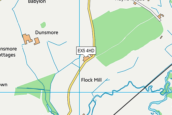 EX5 4HD map - OS VectorMap District (Ordnance Survey)