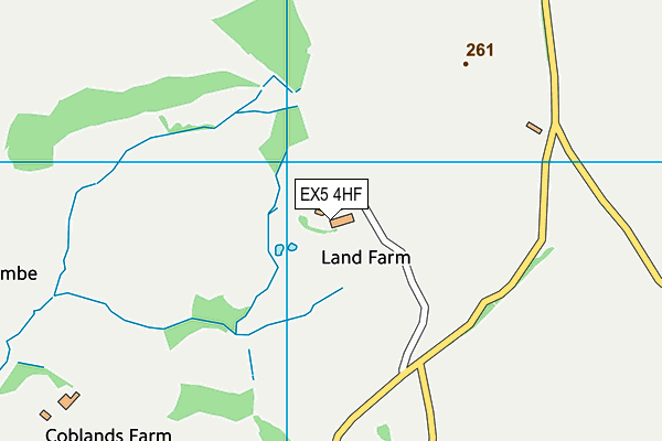 EX5 4HF map - OS VectorMap District (Ordnance Survey)