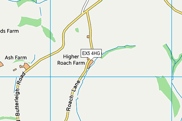 EX5 4HG map - OS VectorMap District (Ordnance Survey)