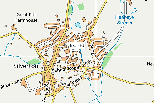 EX5 4HJ map - OS VectorMap District (Ordnance Survey)