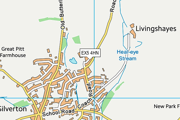 EX5 4HN map - OS VectorMap District (Ordnance Survey)