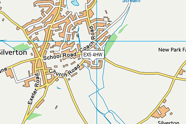 EX5 4HW map - OS VectorMap District (Ordnance Survey)