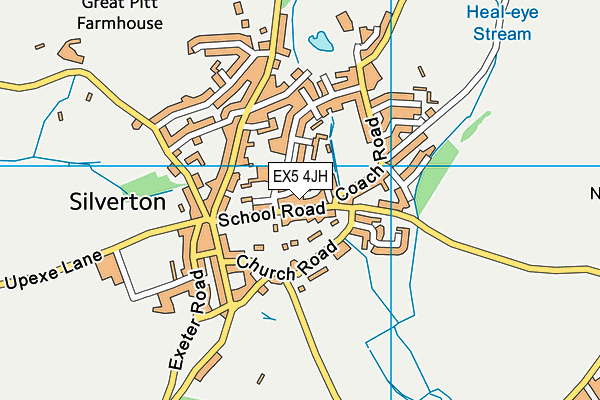 EX5 4JH map - OS VectorMap District (Ordnance Survey)