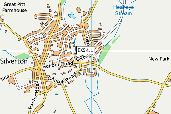 EX5 4JL map - OS VectorMap District (Ordnance Survey)